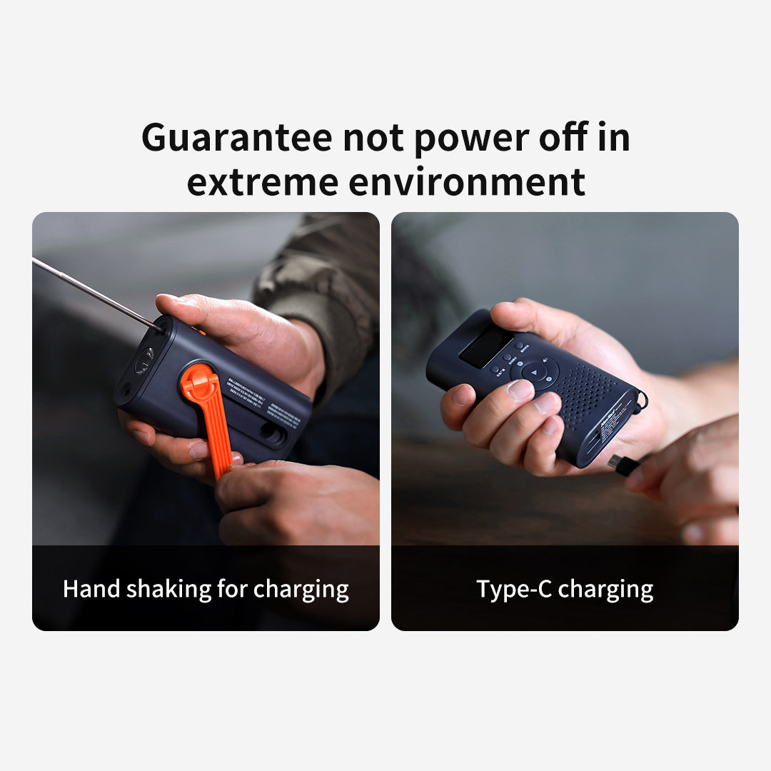 SurvivorPro - Emergency Multi-Function Hand Crank Radio - 6 in 1