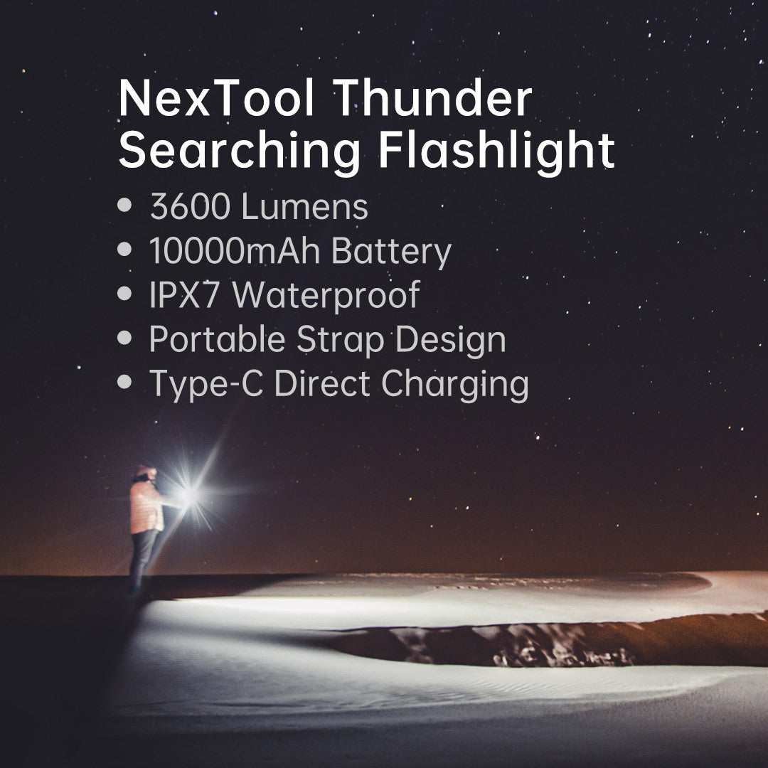 ThunderBolt - 3600 Lumens Search Flashlight - 5 Modes