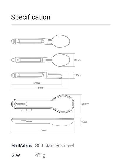 StainlessPro - Portable Stainless Steel Tableware Set